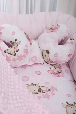 Poduszka motylek do wózka podróżna antywstrząsowa minky Babymam