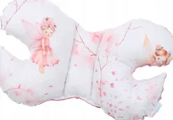 Poduszka motylek do wózka podróżna antywstrząsowa minky Babymam