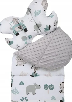 Poduszka motylek do wózka podróżna antywstrząsowa minky Babymam