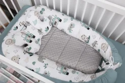 Poduszka motylek do wózka podróżna antywstrząsowa minky Babymam