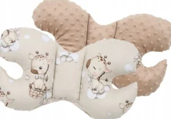 Poduszka motylek do wózka podróżna antywstrząsowa minky Babymam