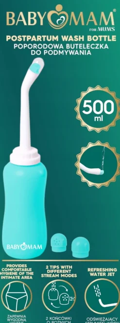Poporodowa buteleczka do podmywania okolic intymnych 500ml butelka Babymam