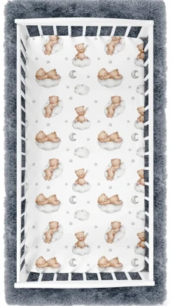 Prześcieradło bawełna materiałowe 160x80 Babymam