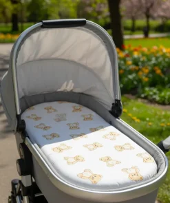 Prześcieradło do gondoli wózka kołyski bawełna Babymam