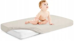 Prześcieradło materiałowe do kołyski 90x40 cm z gumką Babymam