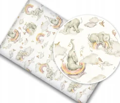 Prześcieradło materiałowe do kołyski 90x40 cm z gumką Babymam