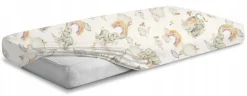 Prześcieradło materiałowe do kołyski 90x40 cm z gumką Babymam