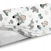 Prześcieradło materiałowe do kołyski 90x40 cm z gumką Babymam