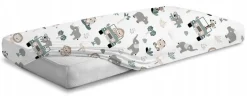 Prześcieradło materiałowe do kołyski 90x40 cm z gumką Babymam