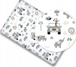 Prześcieradło materiałowe do kołyski 90x40 cm z gumką Babymam