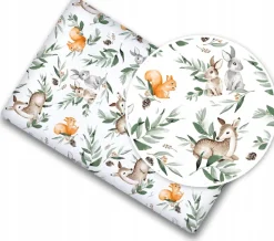 Prześcieradło materiałowe do kołyski 90x40 cm z gumką Babymam