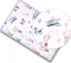 Prześcieradło materiałowe do kołyski 90x40 cm z gumką Babymam