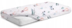 Prześcieradło materiałowe do kołyski 90x40 cm z gumką Babymam