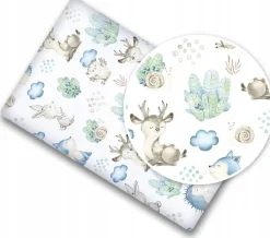 Prześcieradło materiałowe do kołyski 90x40 cm z gumką Babymam