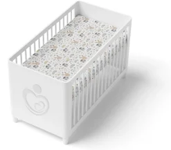 Prześcieradło materiałowe do kołyski 90x40 cm z gumką Babymam