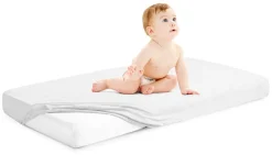 Prześcieradło materiałowe do kołyski 90x40 cm z gumką Babymam