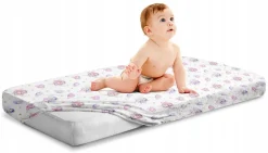Prześcieradło materiałowe do kołyski 90x40 cm z gumką Babymam