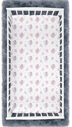 Prześcieradło materiałowe do kołyski 90x40 cm z gumką Babymam
