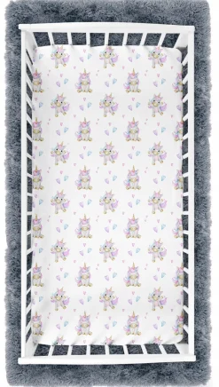 Prześcieradło materiałowe do kołyski 90x40 cm z gumką Babymam