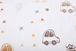Prześcieradło materiałowe do kołyski 90x40 cm z gumką Babymam