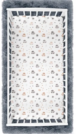 Prześcieradło materiałowe do kołyski 90x40 cm z gumką Babymam