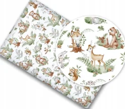 Prześcieradło materiałowe do kołyski 90x40 cm z gumką Babymam