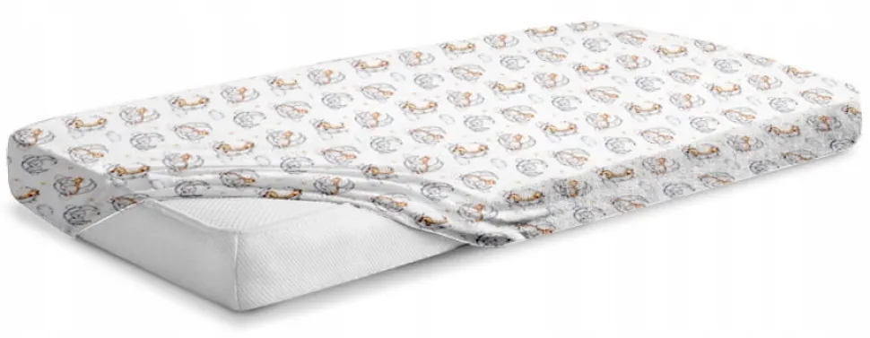 Prześcieradło 120x60 do łóżeczka bawełna materiałowe Babymam