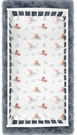 Prześcieradło 120x60 do łóżeczka bawełna materiałowe Babymam