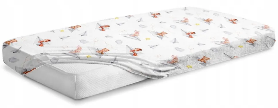 Prześcieradło 120x60 do łóżeczka bawełna materiałowe Babymam