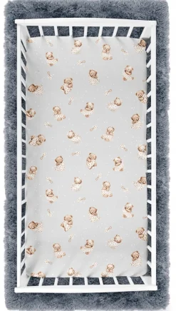 Prześcieradło 120x60 do łóżeczka bawełna materiałowe Babymam