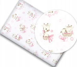 Prześcieradło 120x60 do łóżeczka bawełna materiałowe Babymam