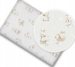Prześcieradło 120x60 do łóżeczka bawełna materiałowe Babymam