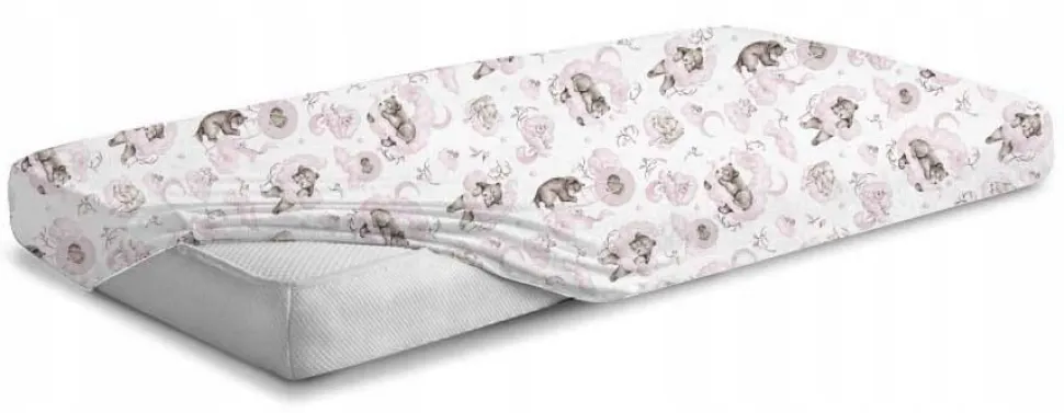 Prześcieradło 120x60 do łóżeczka bawełna materiałowe Babymam