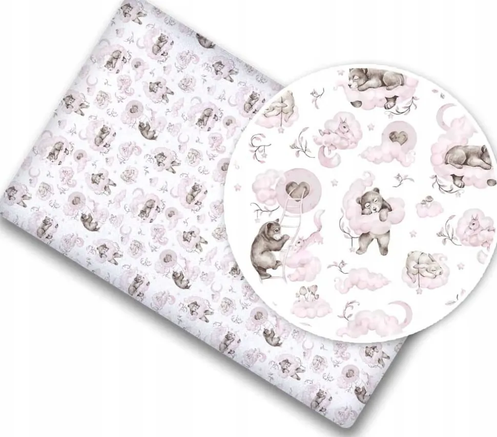 Prześcieradło 120x60 do łóżeczka bawełna materiałowe Babymam