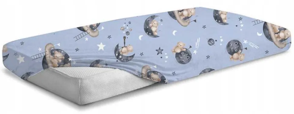 Prześcieradło 120x60 do łóżeczka bawełna materiałowe Babymam