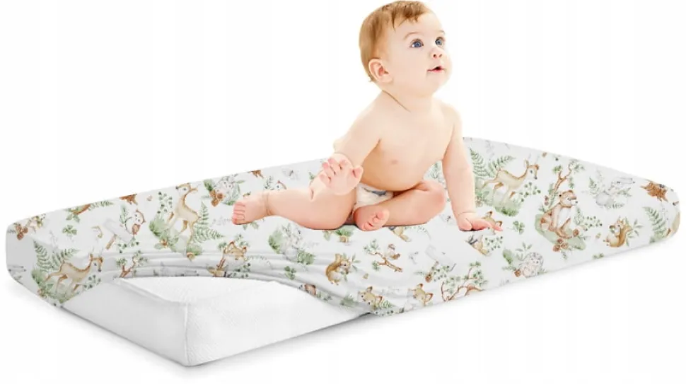Prześcieradło 120x60 do łóżeczka bawełna materiałowe Babymam
