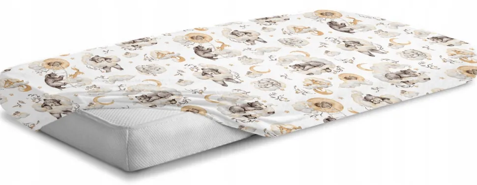 Prześcieradło 120x60 do łóżeczka bawełna materiałowe Babymam