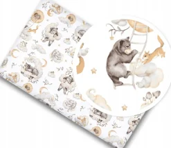 Prześcieradło 120x60 do łóżeczka bawełna materiałowe Babymam