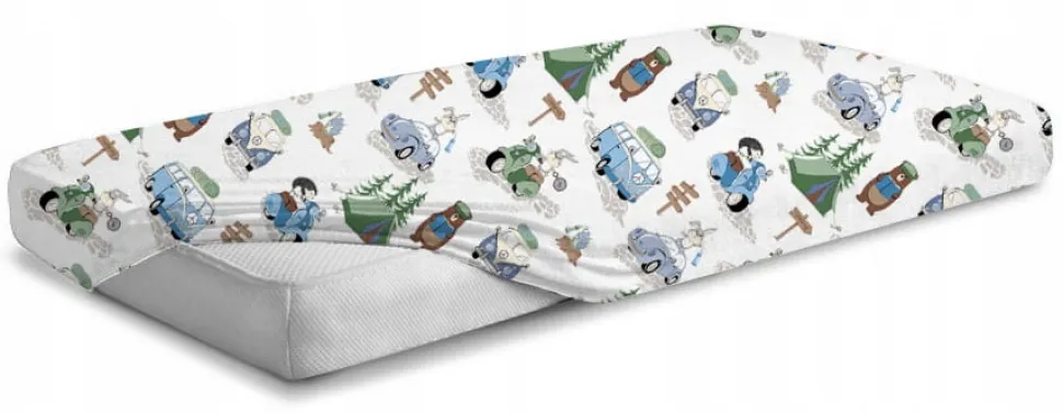 Prześcieradło 120x60 do łóżeczka bawełna materiałowe Babymam