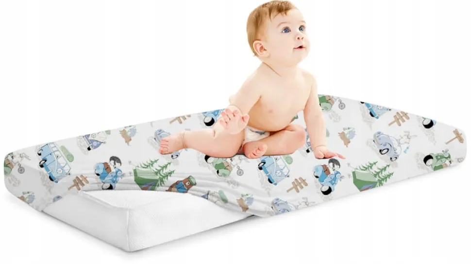 Prześcieradło 120x60 do łóżeczka bawełna materiałowe Babymam