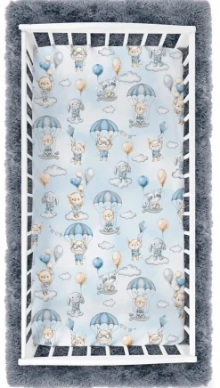 Prześcieradło 120x60 do łóżeczka bawełna materiałowe Babymam