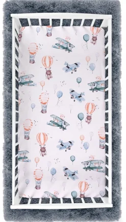 Prześcieradło 120x60 do łóżeczka bawełna materiałowe Babymam