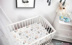 Prześcieradło 120x60 do łóżeczka bawełna materiałowe Babymam
