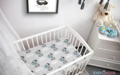 Prześcieradło 120x60 do łóżeczka bawełna materiałowe Babymam