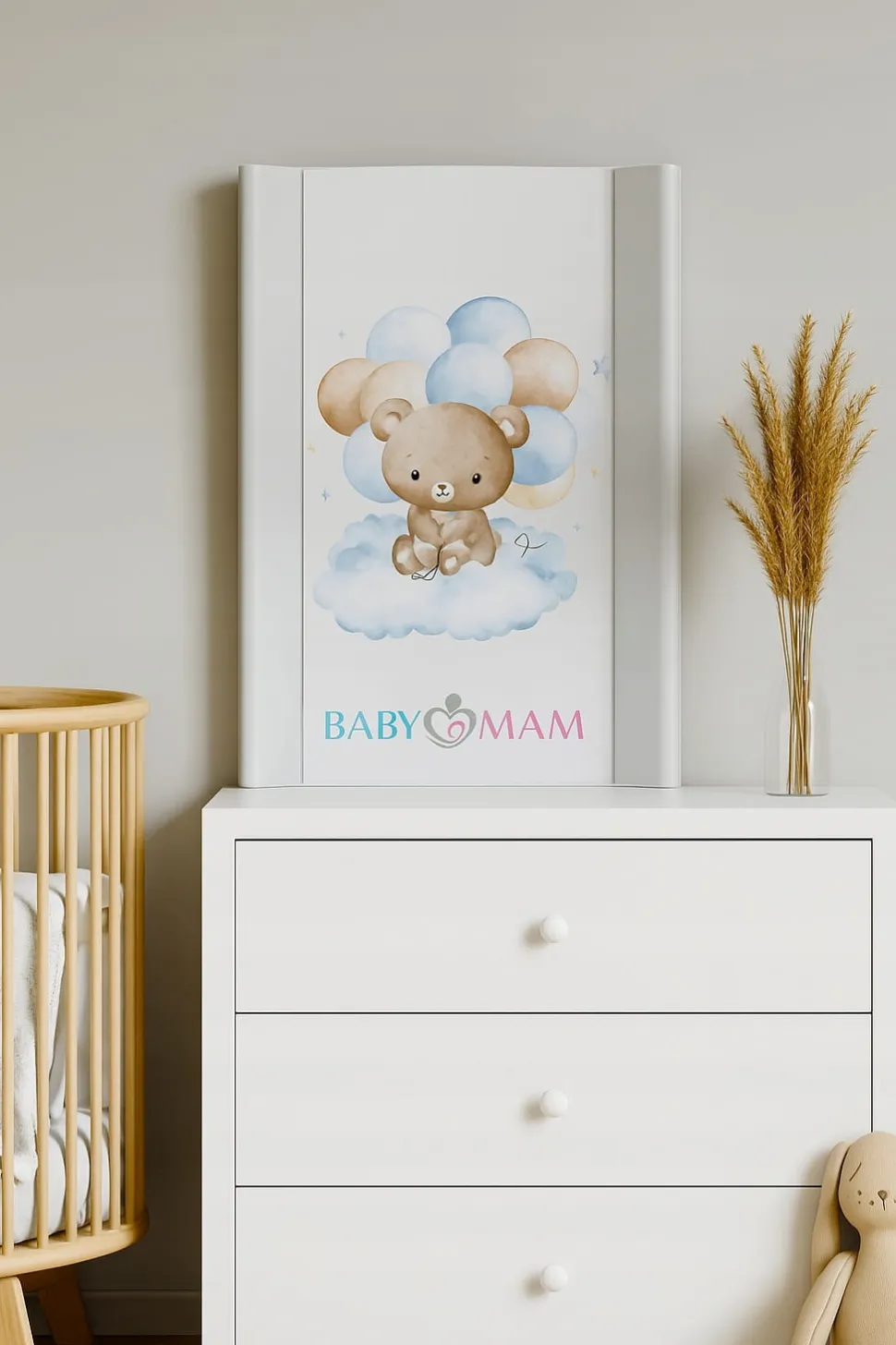 Przewijak usztywniony na łóżeczko komodę 70x50 cm Babymam