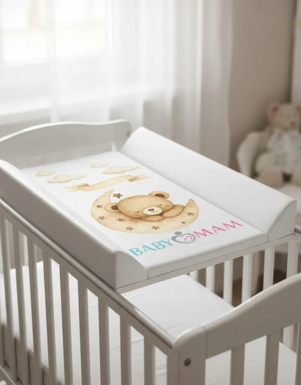 Przewijak usztywniony na łóżeczko komodę 70x50 cm Babymam