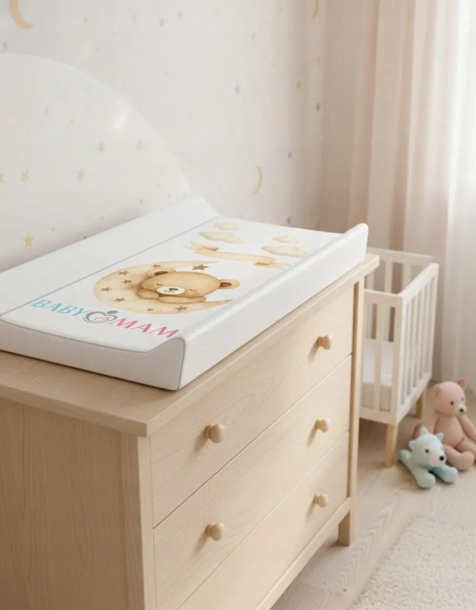 Przewijak usztywniony na łóżeczko komodę 70x50 cm Babymam