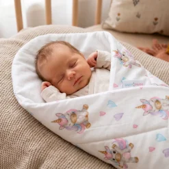 Rożek becik usztywniany kokosem bawełna Babymam