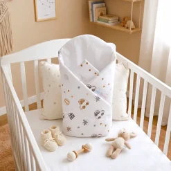 Rożek becik usztywniany kokosem bawełna Babymam