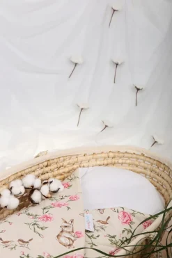 Rożek becik usztywniany kokosem bawełna Babymam